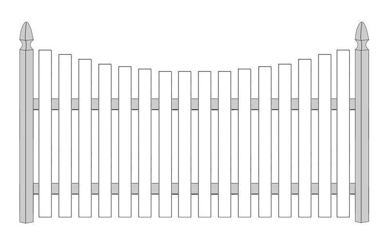 Concave - Flat Picket