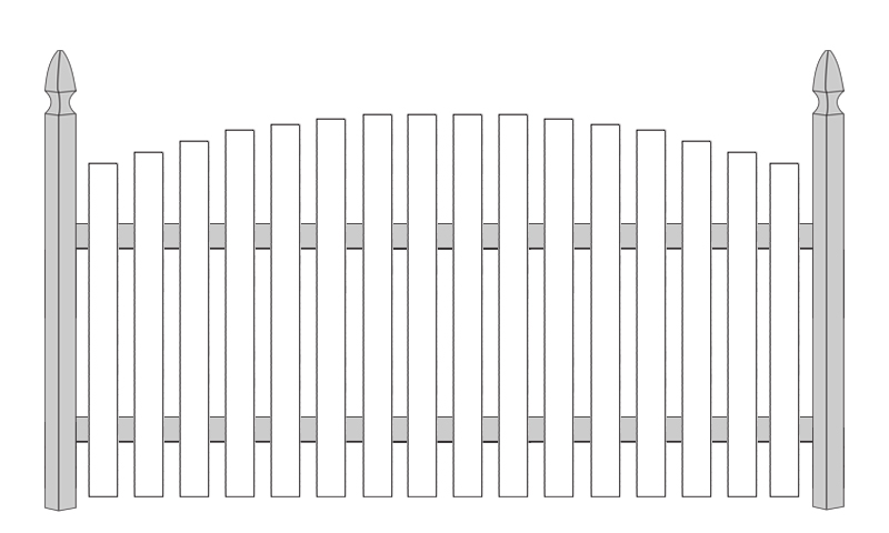 Convex - Flat Picket