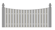 Flat picket