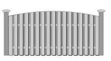 Flat picket